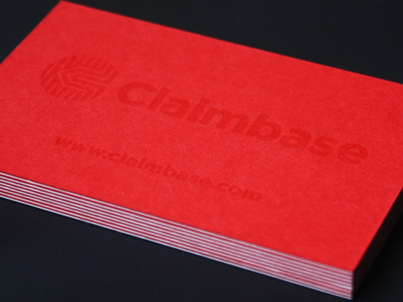 Letterpress business cards